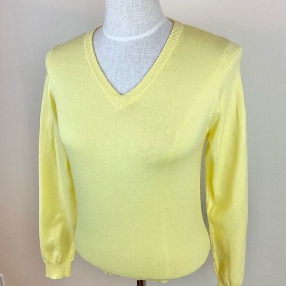 Tibi Vintage Knit V-Neck Sweater - Picture 2 of 6